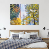 秋の街並みモダン建築 キャンバスプリント (インサイチュ (寝室))