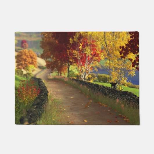 秋の表情 ドアマット (正面)