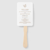 秋の装い秋の結婚式 ハンドファン (正面)