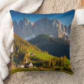 秋の装飾用クッションのドロマイトの村 クッション (ブランケット)