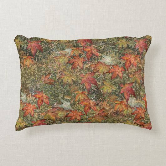 秋の装飾用クッションコーヒーマグフラスコピラーキャンドル アクセントクッション (正面)