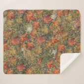 秋の装飾用クッションコーヒーマグフラスコピラーキャンドル シェルパブランケット (正面(横))