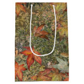 秋の装飾用クッションコーヒーマグフラスコピラーキャンドル ミディアムペーパーバッグ (裏面)