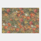 秋の装飾用クッションコーヒーマグフラスコピラーキャンドル ラッピングペーパーシート (正面2)