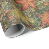 秋の装飾用クッションコーヒーマグフラスコピラーキャンドル ラッピングペーパー (ロールコーナー)