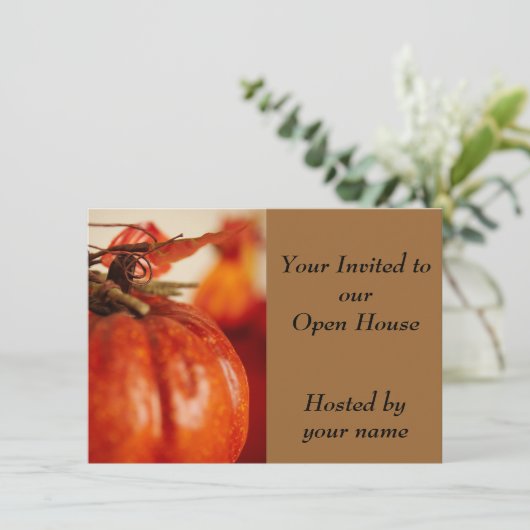 秋の装飾 –  招待状 (スタンド正面)