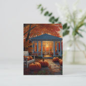 秋の裏庭 ポストカード (スタンド正面)