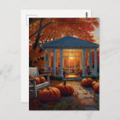 秋の裏庭 ポストカード (正面/裏面)