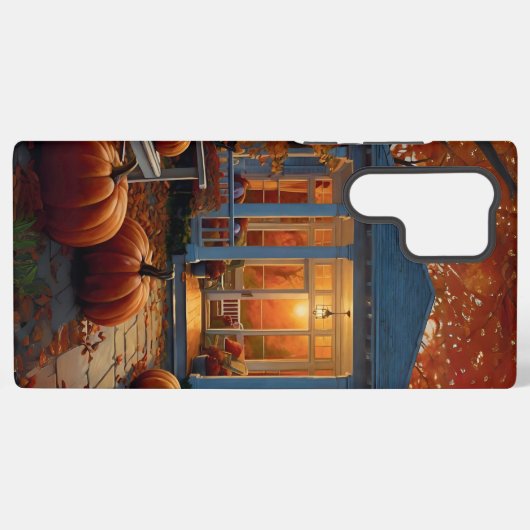 秋の裏庭 SAMSUNG GALAXYケース (裏面横)