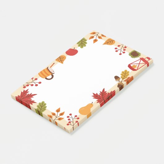 秋の要素のメモ ポストイット (アングル)