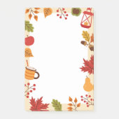 秋の要素のメモ ポストイット (正面)