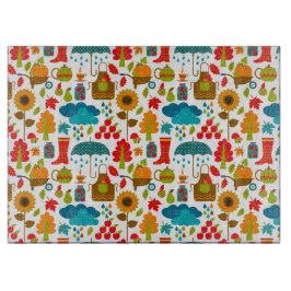 秋の要素 カッティングボード