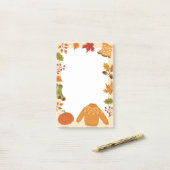 秋の要素 ポストイット (デスク上)