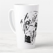 秋の視線、忠実なハート カフェラテマグ (左アングル)