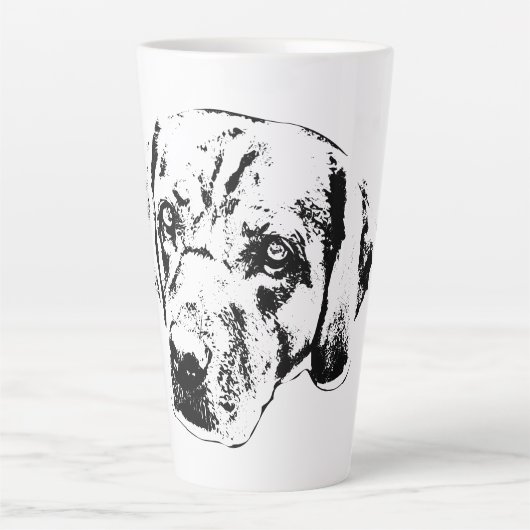 秋の視線、忠実なハート カフェラテマグ (正面)