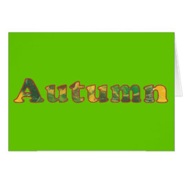 秋の言葉の樺の木離れカードby CherylsArt