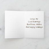 秋の訪れに際して、特別な願いをたくさん。**ハッピーオータム** シーズンカード (内部)