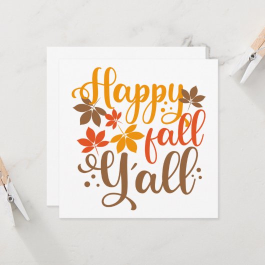 秋の訪れを祝って カード (正面/裏面インサイチュ)