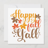 秋の訪れを祝って カード (正面)