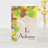 『秋の詩』 カード (黄色い花)