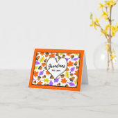 秋の誕生日おばあちゃんのグランドマスアールラブ カード (黄色い花)