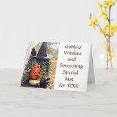 ***秋の誕生日の希望*** カード (黄色い花)