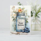 秋の誕生日カード カード (スタンド正面)
