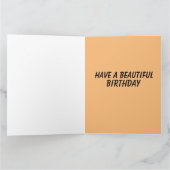 秋の誕生日カード ビッグ カード (内部)