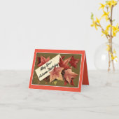 秋の誕生日グリーティングカード カード (黄色い花)