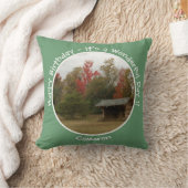 秋の誕生日パーティーのアイテムにリーンtoアディロンドック クッション (ブランケット)