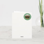 秋の誕生日パーティーのアイテムにリーンtoアディロンドック サンキューカード (裏面)