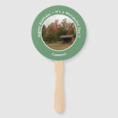 秋の誕生日パーティーのアイテムにリーンtoアディロンドック ハンドファン (裏面)