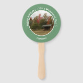 秋の誕生日パーティーのアイテムにリーンtoアディロンドック ハンドファン (正面)