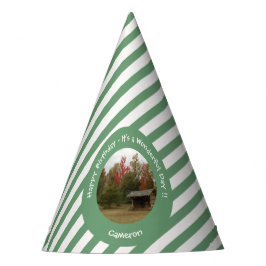 秋の誕生日パーティーのアイテムにリーンtoアディロンドック パーティーハット