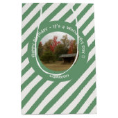 秋の誕生日パーティーのアイテムにリーンtoアディロンドック ミディアムペーパーバッグ (正面)