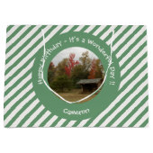 秋の誕生日パーティーのアイテムにリーンtoアディロンドック ラージペーパーバッグ (正面)