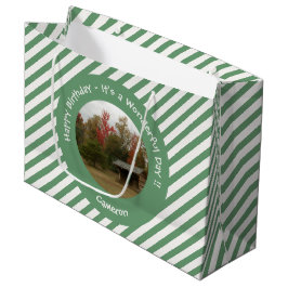 秋の誕生日パーティーのアイテムにリーンtoアディロンドック ラージペーパーバッグ