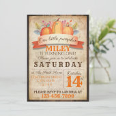 秋の誕生日 招待状 (スタンド正面)