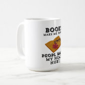 秋の読リトリートブックスで幸せ コーヒーマグカップ (正面左)