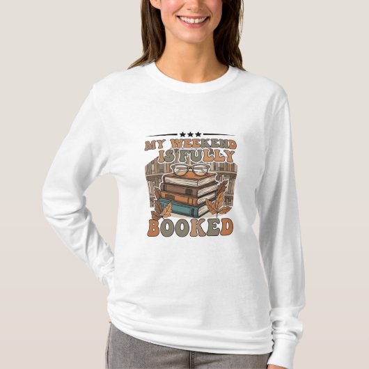 秋の読書週間デザイン Tシャツ (正面)
