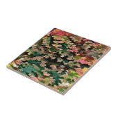 秋の調子の群葉の抽象芸術 タイル (側面)