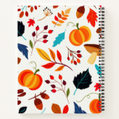 秋の豊かなカスタム ノートブック (裏面)