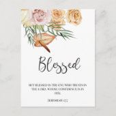 秋の豊作に感謝する幸せな感謝祭 ポストカード (正面)