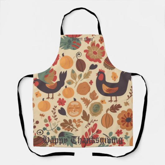 秋の豊富 エプロン (正面)