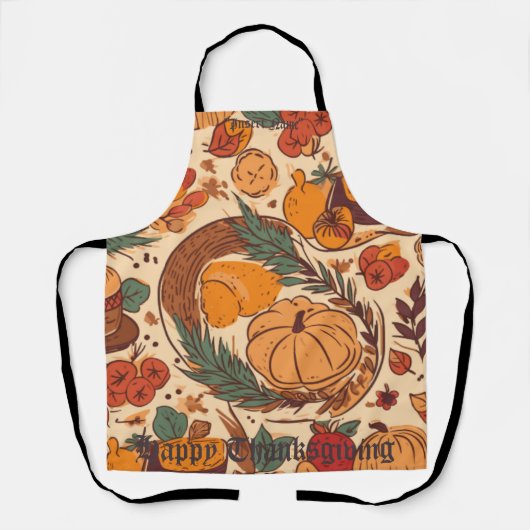 秋の豊富 エプロン (正面)