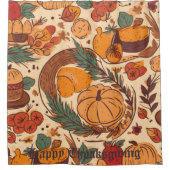 秋の豊富 シャワーカーテン (正面)