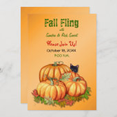 秋の豊穣祭 招待状 (正面/裏面)