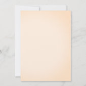 秋の豪華なフローラ赤面アイボリー日付を保存 招待状 (裏面)