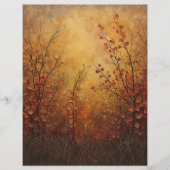 秋の豪華な両面スクラップブック紙 (正面)