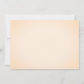 秋の豪華フローラアイボリーベミーメイド・オブ・オーナー(花嫁付き添い人) 招待状 (裏面)